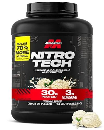 MuscleTech Nitro-Tech Review: Whey Protein With Creatine