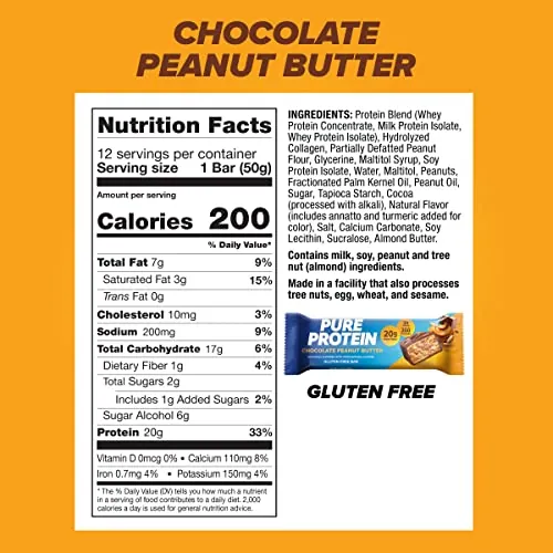 Pure Protein Chocolate Peanut Butter Protein Bars Review image 2