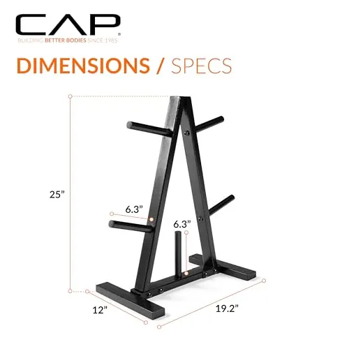 CAP Barbell 1-Inch Weight Plate Rack Review image 5