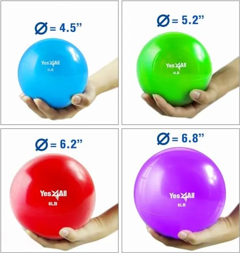 Yes4All Weighted Toning Balls Review: Pilates & Strength image 2