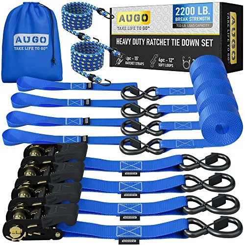 AUGO Ratchet Straps Review: Heavy-Duty Cargo Ti...