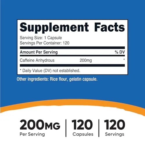 Nutricost Caffeine Pills 200mg Review: Budget Caffeine Capsules image 2
