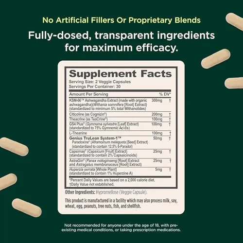 Genius Thermogenic Fat Burner Review: Caffeine-Free Diet Pills image 2