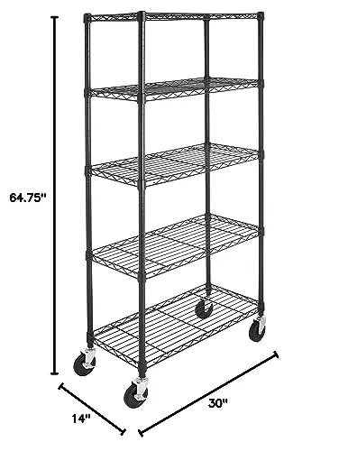 Amazon Basics 5-Shelf Shelving Rack Review image 4
