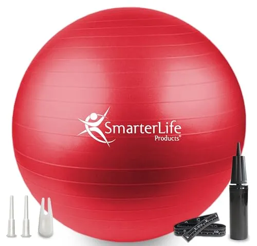 SmarterLife Exercise Ball Review: Yoga & Stability Ball