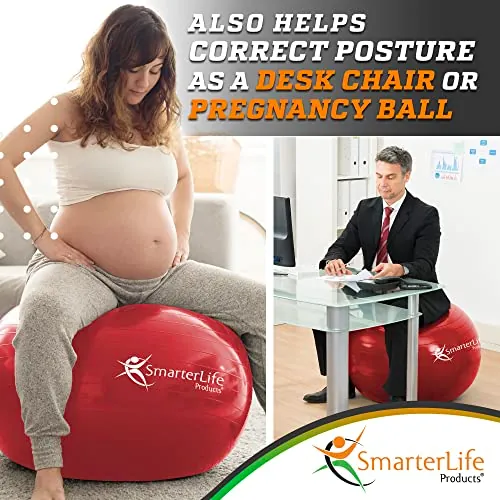 SmarterLife Exercise Ball Review: Yoga & Stability Ball image 4