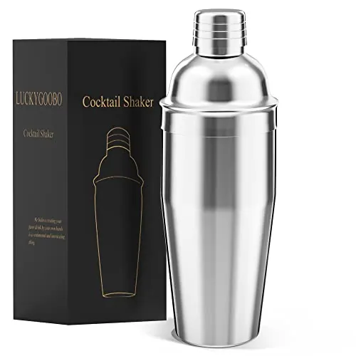LUCKYGOOBO Cocktail Shaker Review: 24 oz Bar Shaker image 2