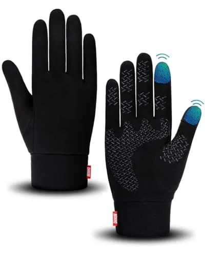 Aegend Lightweight Winter Gloves for Men Women,...