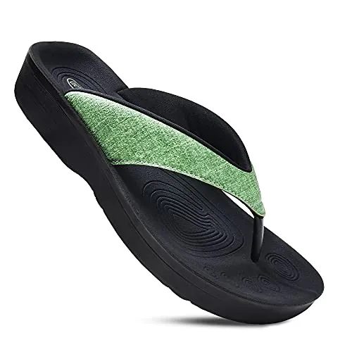 AEROTHOTIC Flip Flops Review: Women's Arch Supp...
