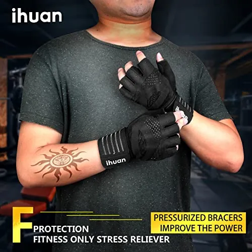 ihuan Workout Gloves Review: Lifting Gloves with Wrist Wraps image 2