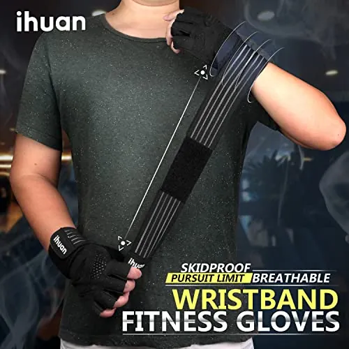 ihuan Workout Gloves Review: Lifting Gloves with Wrist Wraps image 5