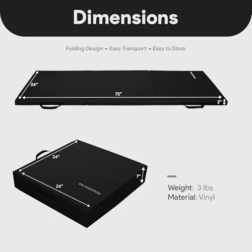 BalanceFrom 3-Panel Folding Gymnastics Mat Review image 3