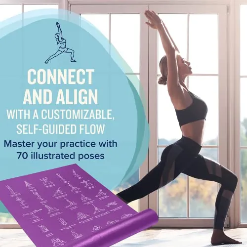 NewMe Fitness Yoga Mat Review: Printed Pose Exercise Mat image 2
