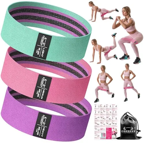 COOBONS FITNESS Fabric Resistance Bands Review