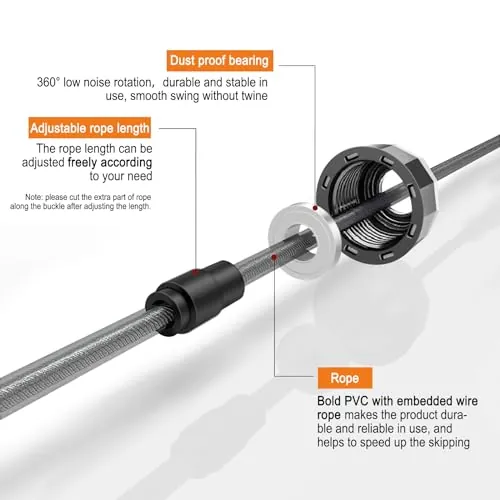 DEGOL Skipping Rope Review: Adjustable Speed Jump Rope image 3