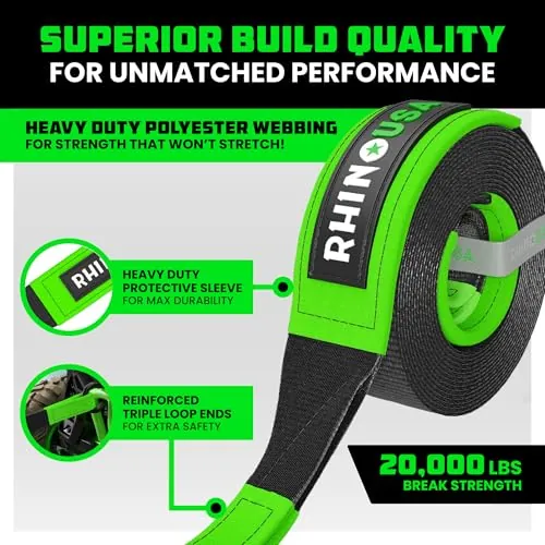 Rhino USA Recovery Tow Strap Review: Offroad Recovery Strap image 2