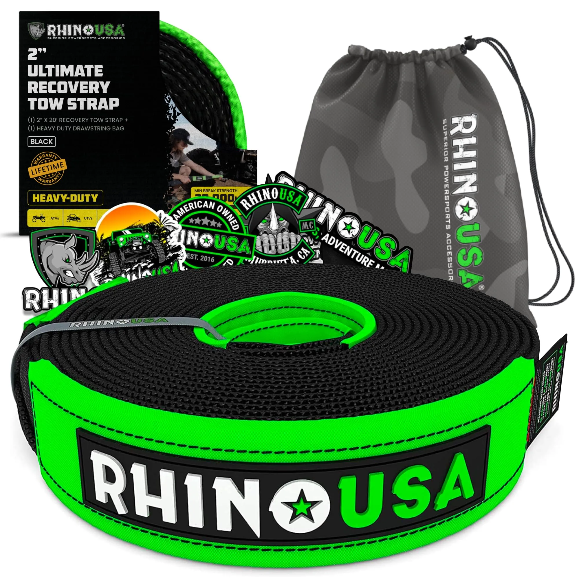 Rhino USA Recovery Tow Strap Review: Offroad Recovery Strap image 8