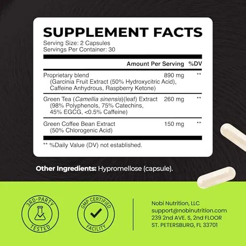 Nobi Nutrition Green Tea Weight Loss Pills Review image 6