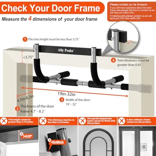 Ally Peaks Pull Up Bar Review: Doorway Strength Bar image 4