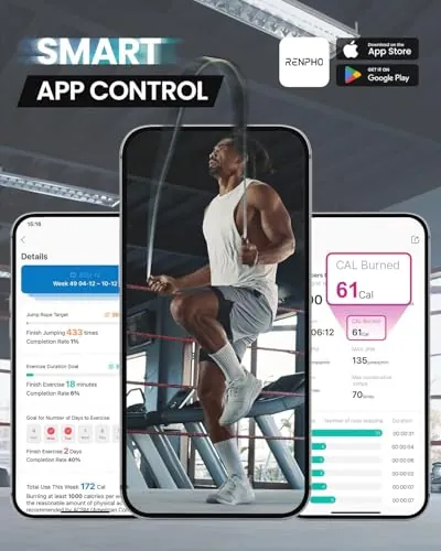 RENPHO Smart Jump Rope Review: App-Tracked Cardio Rope image 2
