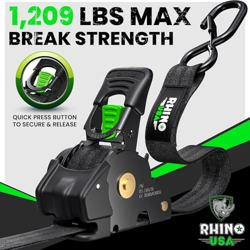 Rhino USA Retractable Ratchet Straps Review image 2