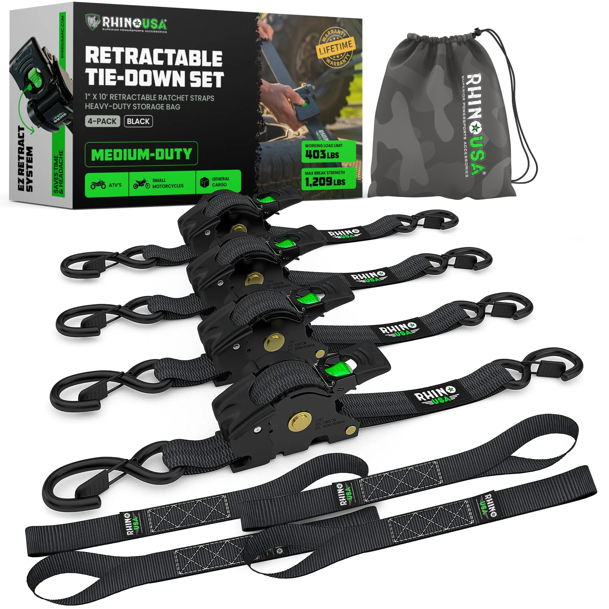 Rhino USA Retractable Ratchet Straps Review image 8