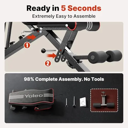 YOLEO Adjustable Weight Bench Review image 3