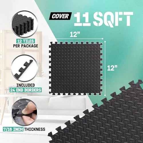Yes4All EVA Interlocking Mats Review: Foam Floor Tiles image 3