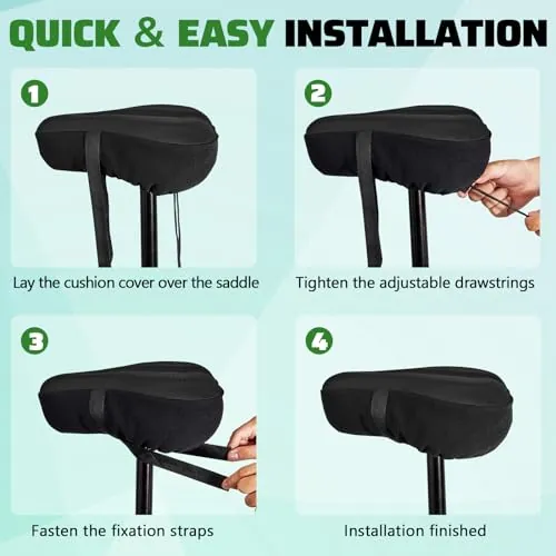 Zacro Bike Seat Cushion Review: Gel Bike Seat Cover image 6