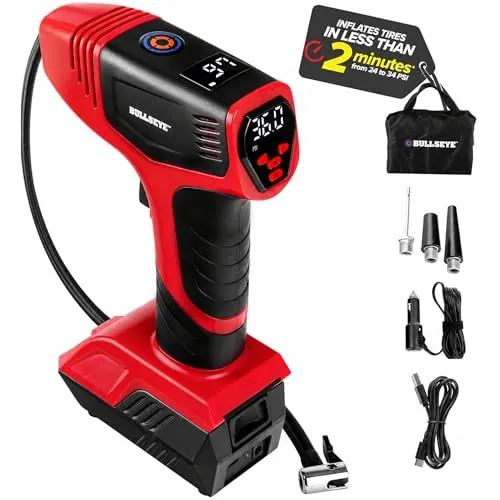 BULLSEYE PRO Tire Inflator Review: Portable Air Compressor image 2