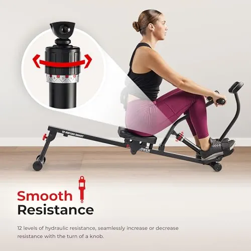 Sunny Health & Fitness Compact Rowing Machine Review image 6