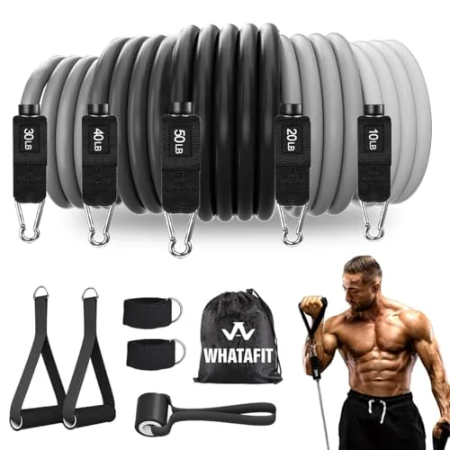 WHATAFIT Resistance Bands Set Review: Home Strength Training