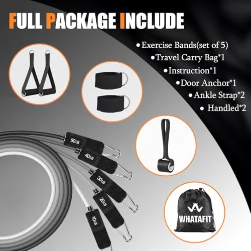 WHATAFIT Resistance Bands Set Review: Home Strength Training image 4