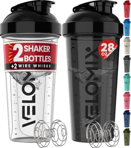 VELOMIX 20 oz Protein Shaker Bottles Review image 9