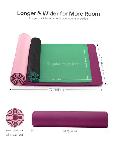 Heathyoga Yoga Mat Review: TPE Pilates Exercise Mat image 5