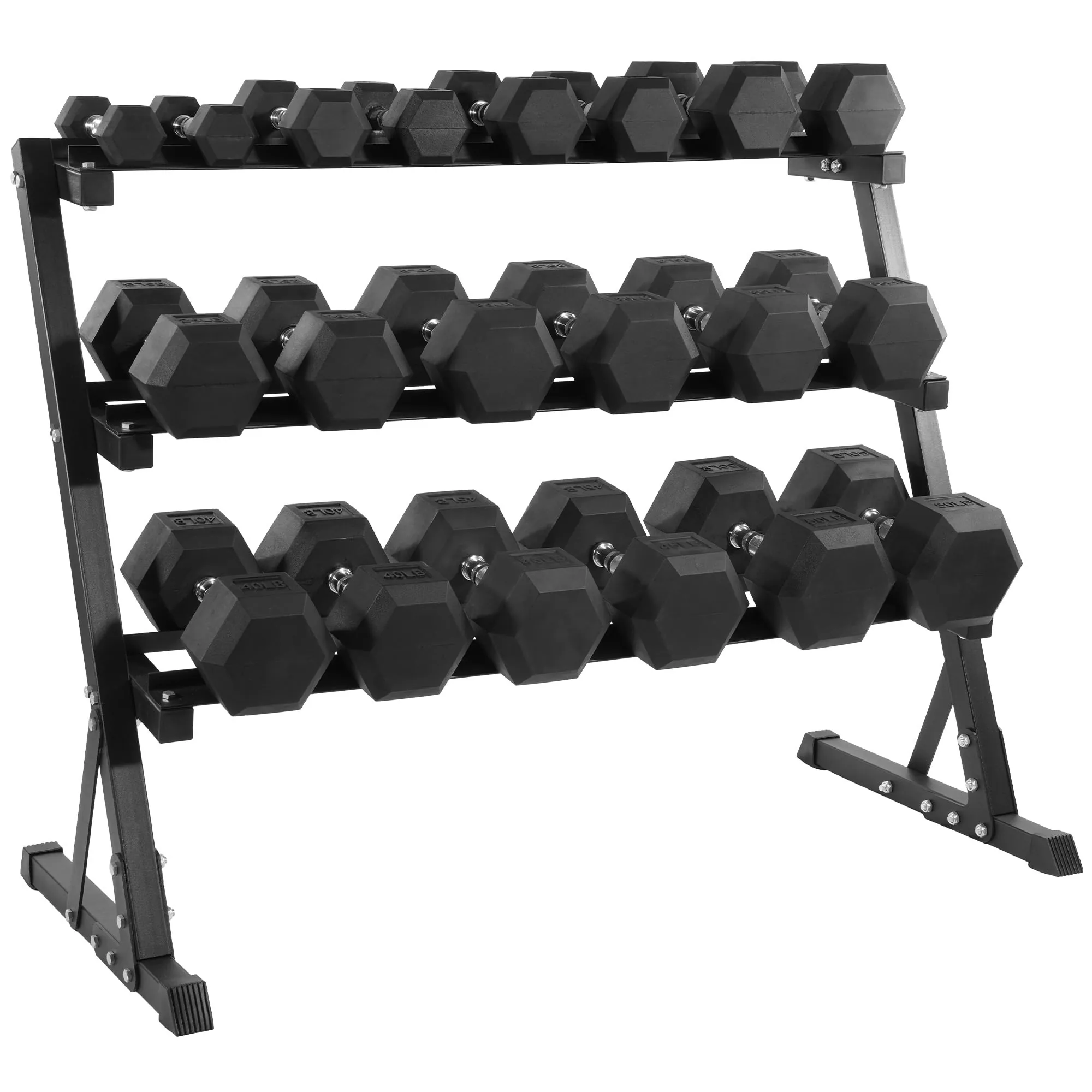 Fitvids 550 lb Dumbbell Set Review: Home Gym Rack image 8