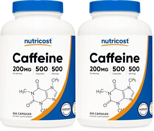 Nutricost Caffeine Pills Review: 200mg Caffeine Capsules